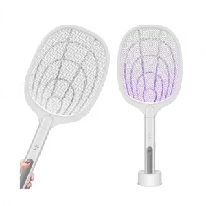 1 + 1 GRATIS !Paletă Electrică Profesională Anti‑Insecte – 52 cm, USB‑Rechargeable, Design Sigur cu Rețele Duble