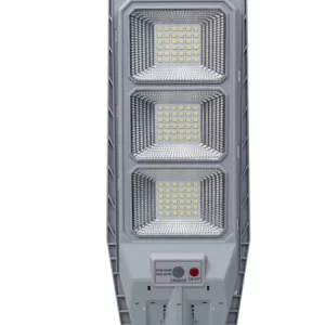Lampă Solară Gri 800W cu LED și Senzor de Mișcare – Iluminare Puternică, Autonomie Completă, Telecomandă Inclusă, Montaj Fără Cabluri