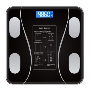 Cântar Corporal Inteligent BodySense™ cu Diagnostic Complet și Termometru Integrat – Bluetooth, Aplicație Fitness, Sticlă Securizată și Ecran LCD