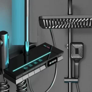 🚿 Set Duș Premium EliteRain™ – Sistem cu Termostat, Ecran LED, Cap de Duș Tip Ploaie 360°, 4 Moduri de Pulverizare & Lux în Fiecare Picătură