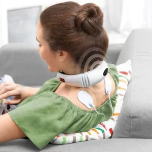 Aparat de Masaj Cervical cu Impulsuri Electromagnetice – Relaxare Profundă pentru Gât, Umeri, Cap și Coloană, Fără Medicamente sau Efort