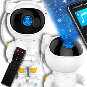 Proiector Astronaut GalaxLight™ – Lampă de Veghe 3D cu Proiecție Cosmică, Stele și Nebuloase pentru Copii și Adulți