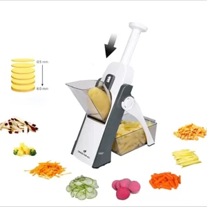 🥗 Feliator Multifuncțional 30 în 1 – Răzătoare Profesională cu Accesorii Interșchimbabile, Pliabilă, pentru Legume, Fructe și Cartofi