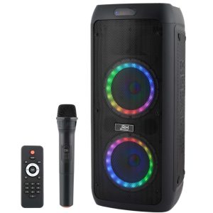 Boxa portabilă de 800 W cu Bluetooth, lumini RGB, microfon wireless și telecomandă – sunet puternic pentru petreceri